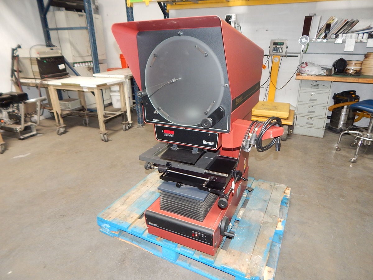 16" Starrett #VB400, Benchtop Optical Comparator, 250 mm X-Travel, 150 mm Y-Travel, 90 kg Load Capacity - Image 2
