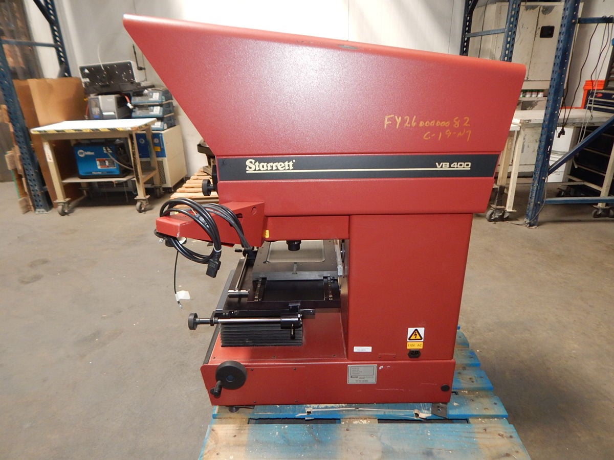 16" Starrett #VB400, Benchtop Optical Comparator, 250 mm X-Travel, 150 mm Y-Travel, 90 kg Load Capacity - Image 5