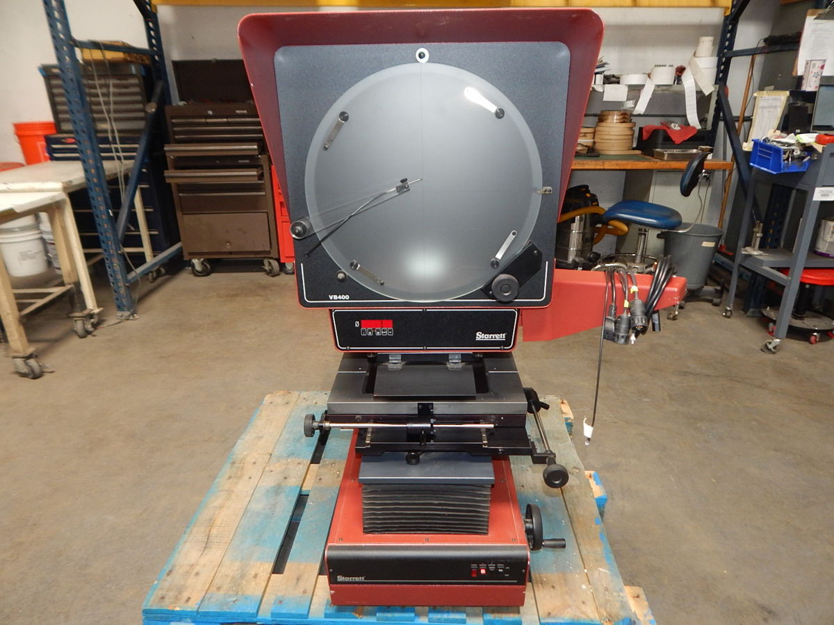 16" Starrett #VB400, Benchtop Optical Comparator, 250 mm X-Travel, 150 mm Y-Travel, 90 kg Load Capacity - Image 6