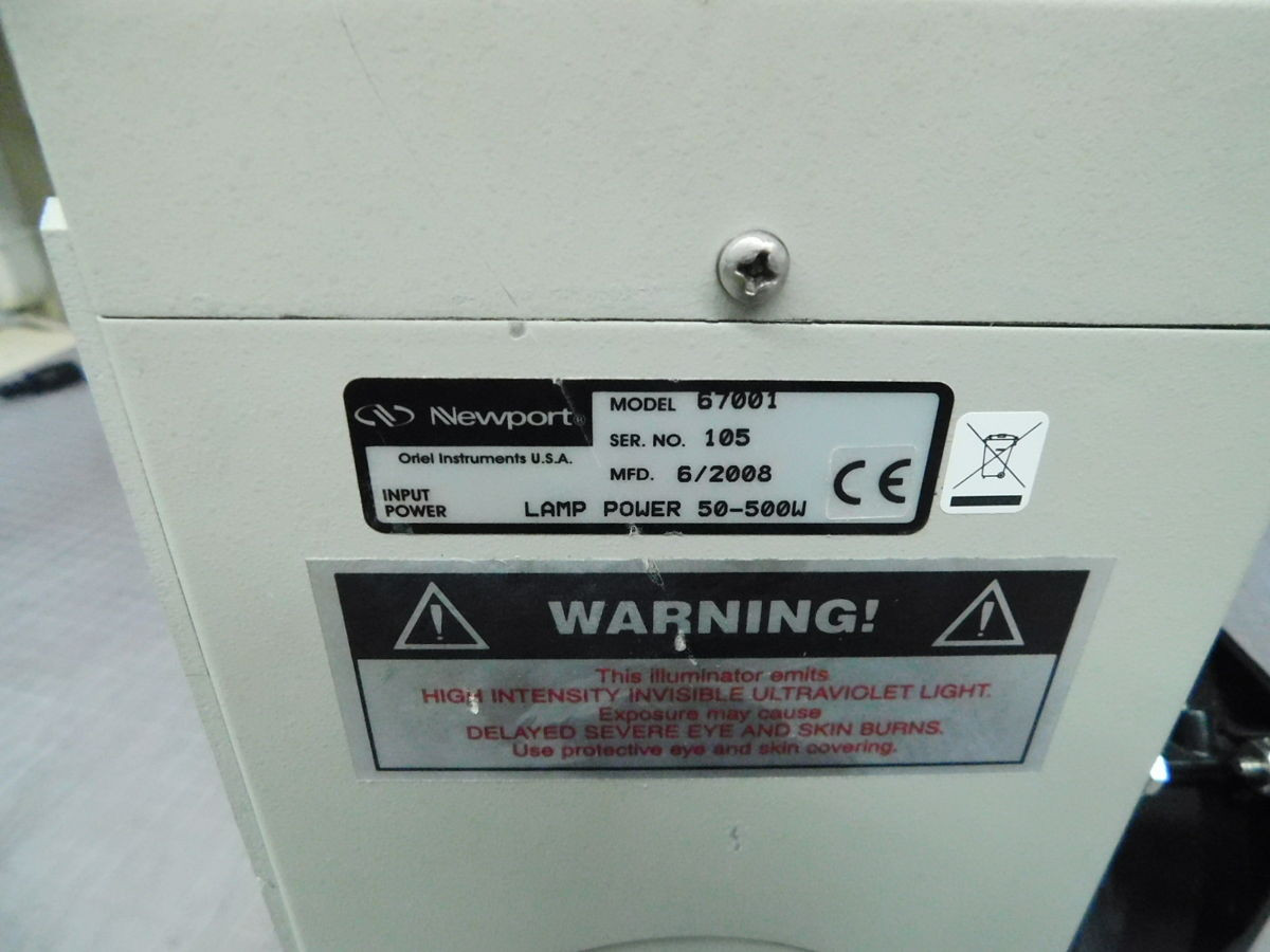 Newport #67001, UV Light Source, 75W Lamp, F/1.5 Condenser, 185-400 nm Range, 120 VAC - Image 5