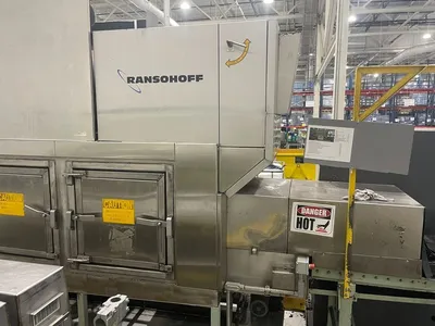 Ransohoff #LeanVeyor, pass-thru parts washer, 24" Wide x 30" Tunnel, 304 Stainless Steel, 2006 - Image 3