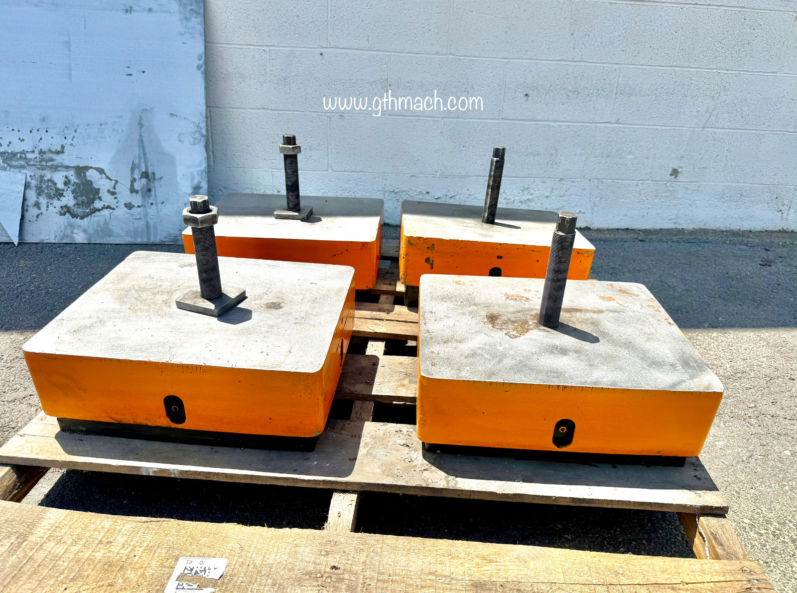 6" x 13-1/4" x 16-1/4" Micro / Isolator, Vibro isolation pads, 1-1/4" Studs - Image 1