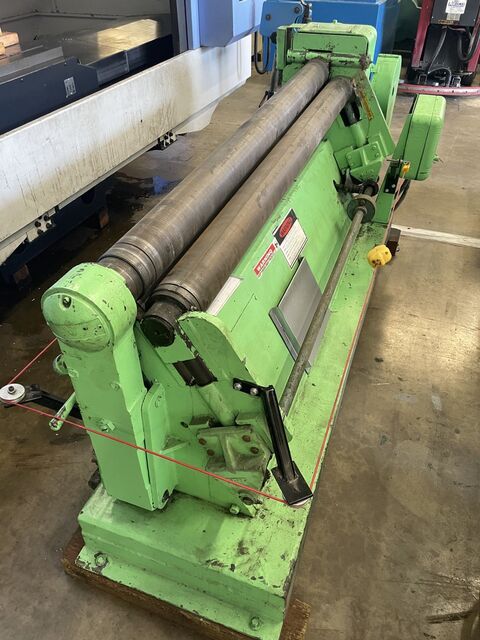 5' x 14 gauge Wysong #B-60, 3-roll Plate Roll, 4" diameter, 1.5 HP - Image 1