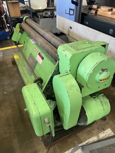 5' x 14 gauge Wysong #B-60, 3-roll Plate Roll, 4" diameter, 1.5 HP - Image 2