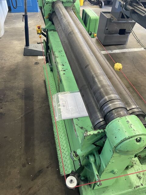 5' x 14 gauge Wysong #B-60, 3-roll Plate Roll, 4" diameter, 1.5 HP - Image 3