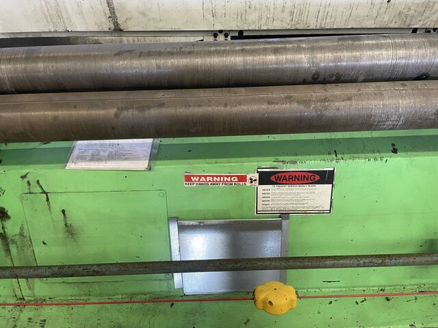 5' x 14 gauge Wysong #B-60, 3-roll Plate Roll, 4" diameter, 1.5 HP - Image 5