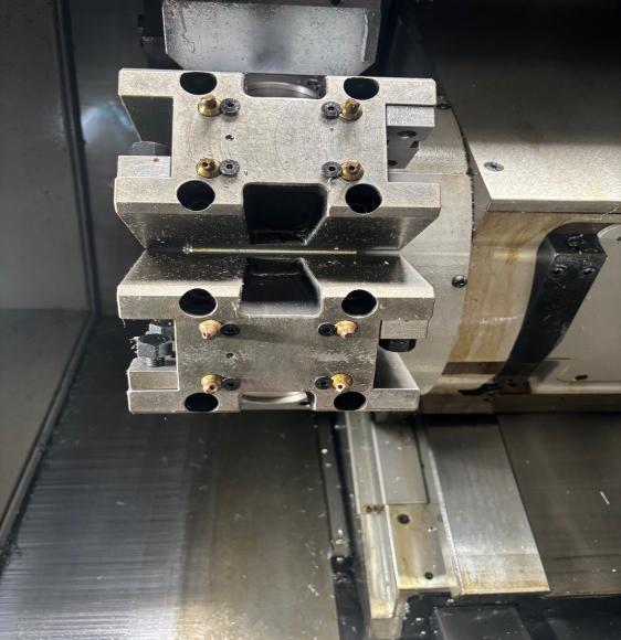 Tsugami #M08SY-II, CNC lathe, Fanuc 0iTF Plus Control, LNS QLS80 S2 barfeeder, 8" chuck, 2.56" bar, 2021 - Image 8