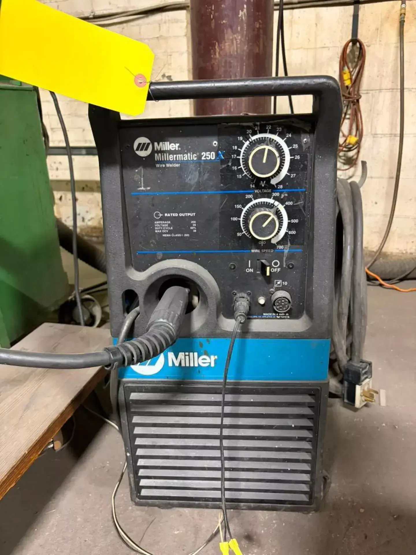 Webb #J56, 4' x 10 gauge longitudinal seam welder with Miller Millermatic 250CV-DC welder - Image 3
