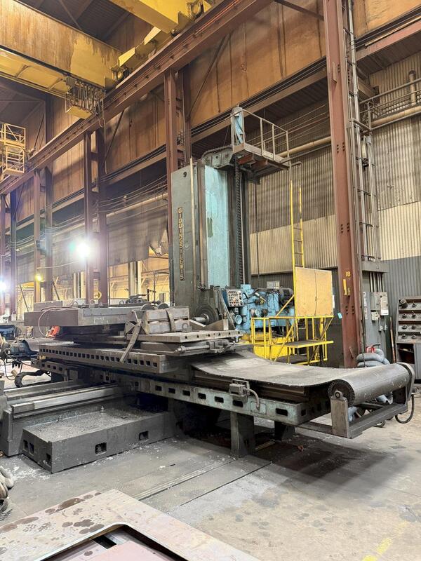 6" Giddings & Lewis #70-H6-T, table type horizontal boring mill, 157" X, 120" Y, 48" Z, #50, 50 HP, digital - Image 1