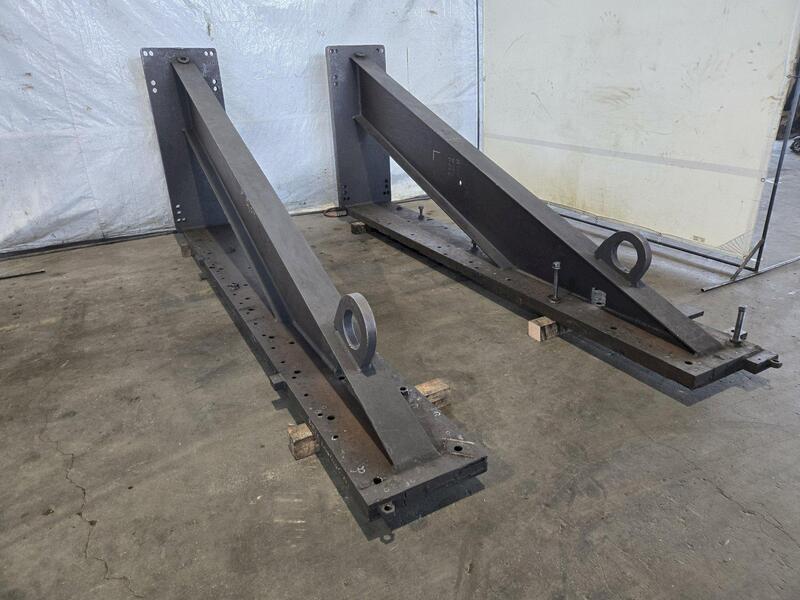 17" x 138" x 55" drilled & tapped angle plate set - Image 2