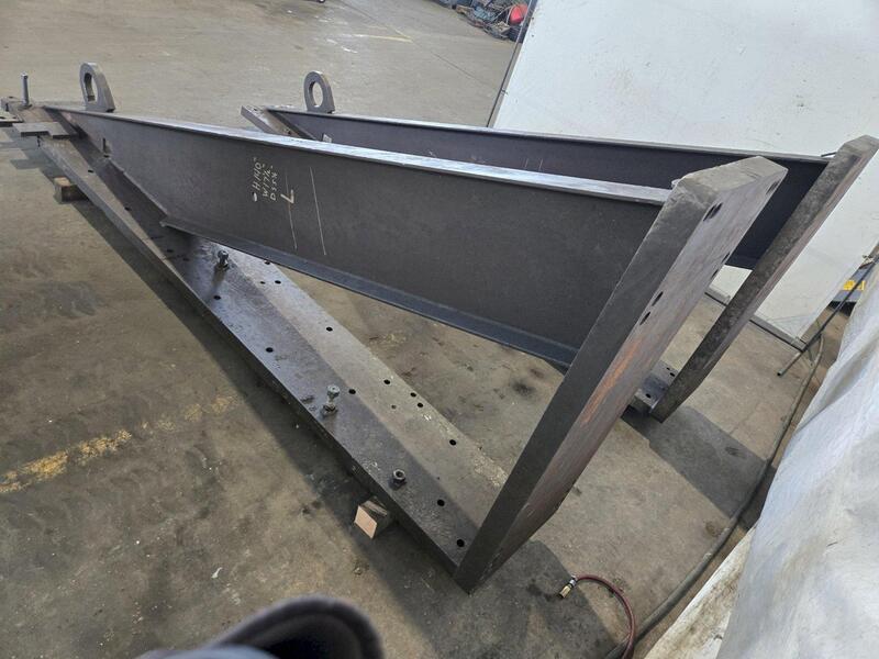 17" x 138" x 55" drilled & tapped angle plate set - Image 4
