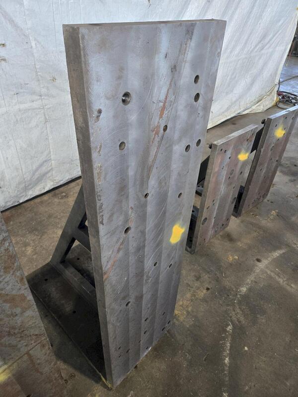 18" x 60" x 36" Drilled & Tapped Angle plate set - Image 6