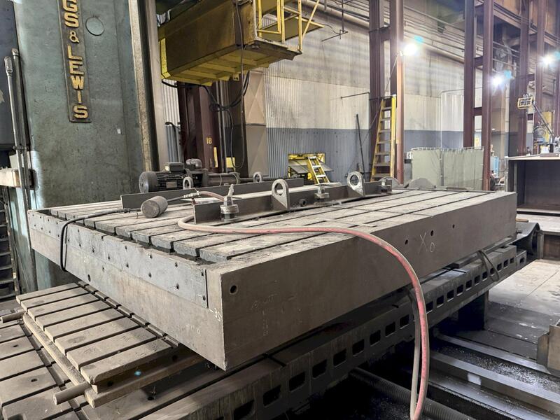 84" x 84" Giddings & Lewis, air lift rotary table - Image 4