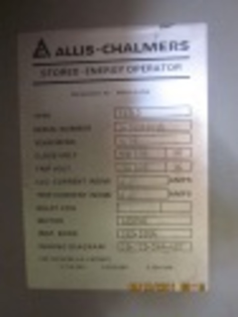 1200 Amps, Allis-Chalmers, FC-500A1, electrically operated, drawout, #AB2488 - Image 1