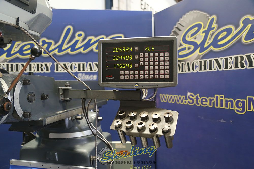 Atrump #AONE-3VHG, vertical mill, 10" x54" tbl., 36.37" X, 15.75" Y, 16" Z, 70-4200 RPM, X-Axis rapid power - Image 2