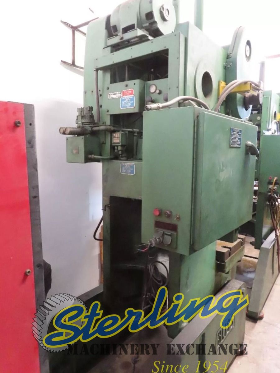 60 Ton, Bliss #C-60, OBI flywheel press, 4" stroke, 11.5" throat, 14.25" Shut Height, 3" adj., 15" open, 100 - Image 5