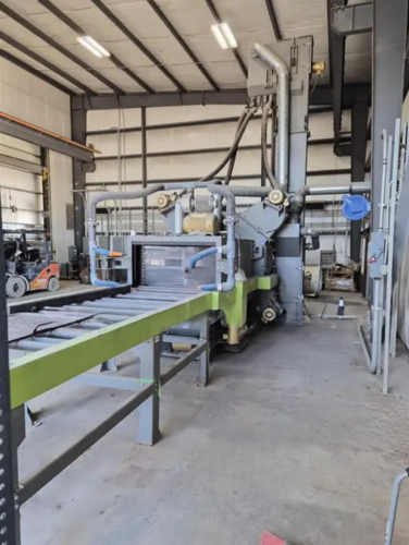 L S Industries #STRB4824-L, conveyor structural blast machine, opening 48" wide x 24" tall, new / never used - Image 2