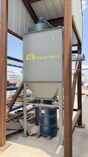 L S Industries #STRB4824-L, conveyor structural blast machine, opening 48" wide x 24" tall, new / never used - Image 5