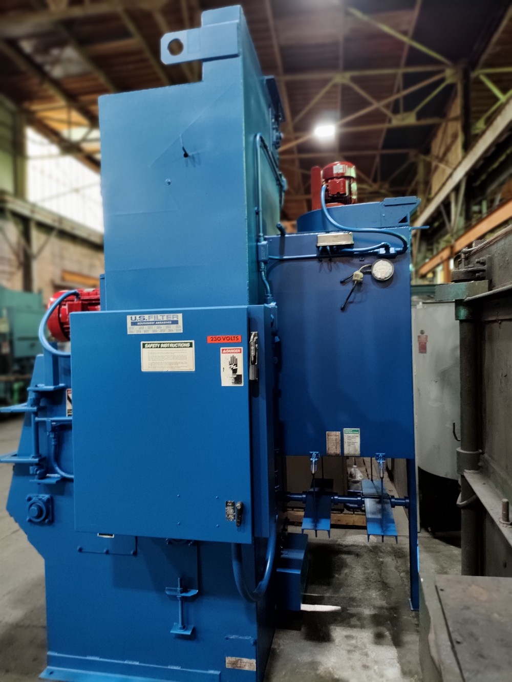6 cu.ft. Wheelabrator #WTB-6, Tumblast, rubber belt - Image 3