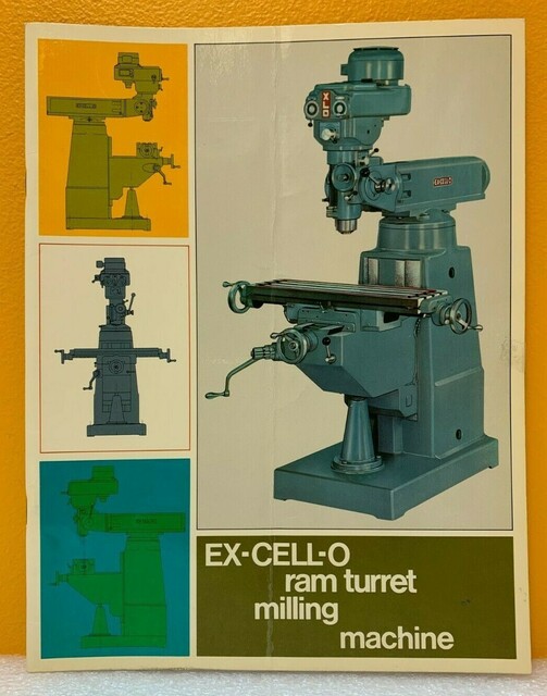 Ex-Cell-O, Ram Turret Milling Machine, cutting tools, vise - Image 1