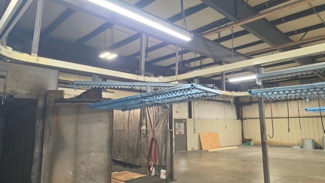 Complete Batch Powder System, oven, gun, conveyors, 6200 cfm - Image 3