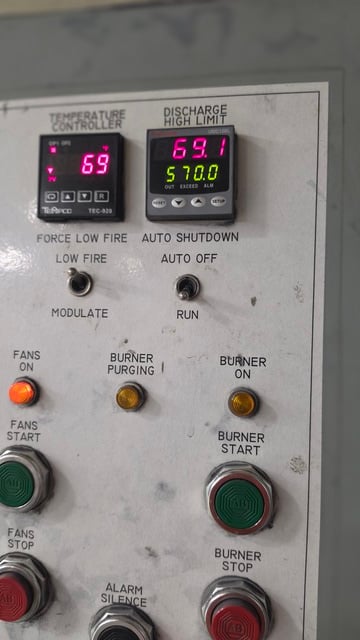 Complete Batch Powder System, oven, gun, conveyors, 6200 cfm - Image 5