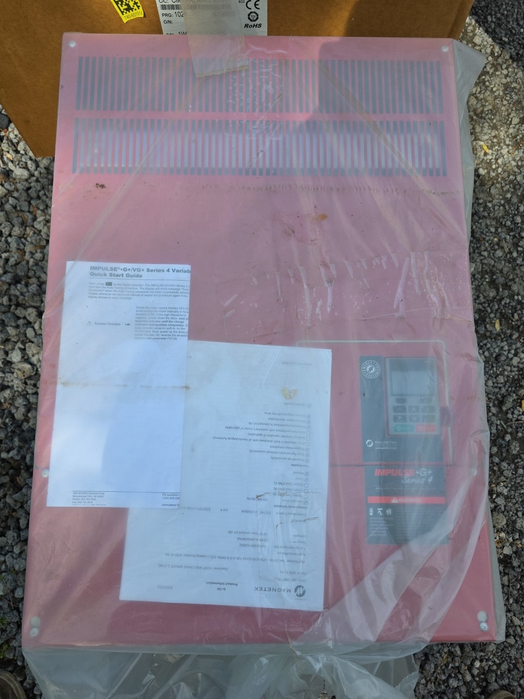 Magnetek #CIMR-AU4A0296FAA, impulse g+ series 4 ac variable fre - Image 2