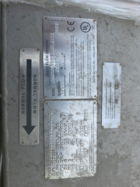 Micro Motion #D9600S999SMAUE, Mass Flow Meter, 6" - Image 1