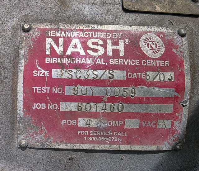 Nash #SC3S/S, Vacuum Pump - Image 2