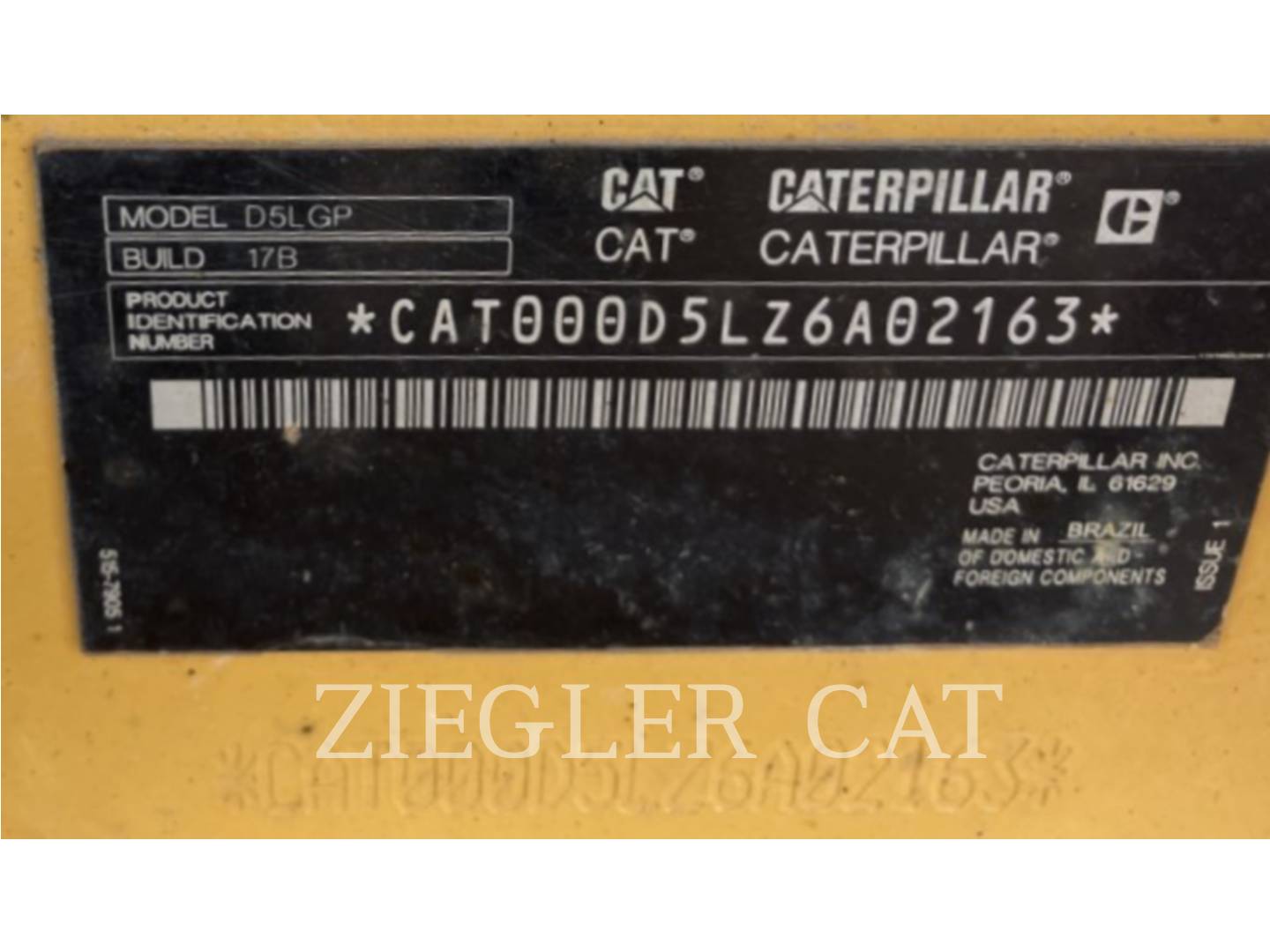 Caterpillar D5, 1458 hours, S/N: Z6A02163, 2023 - Image 6