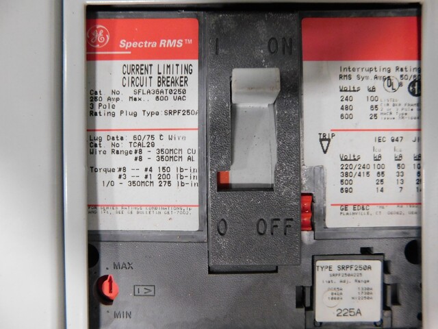 400 Amp. General Electric, Spectra Series, panelboard, 4 W, 480Y/277 Volts - Image 7