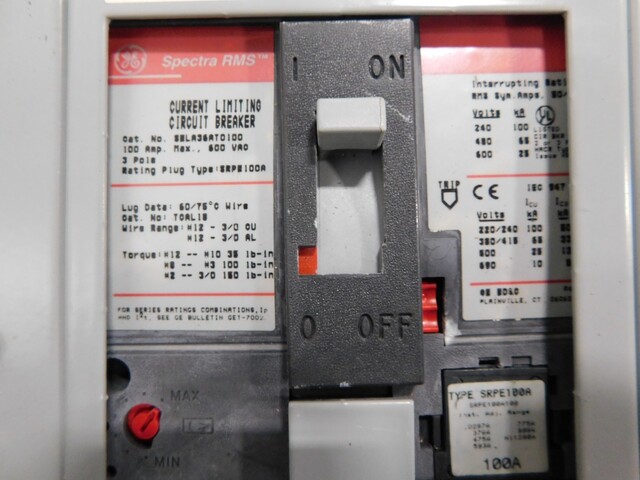 400 Amp. General Electric, Spectra Series, panelboard, 4 W, 480Y/277 Volts - Image 8