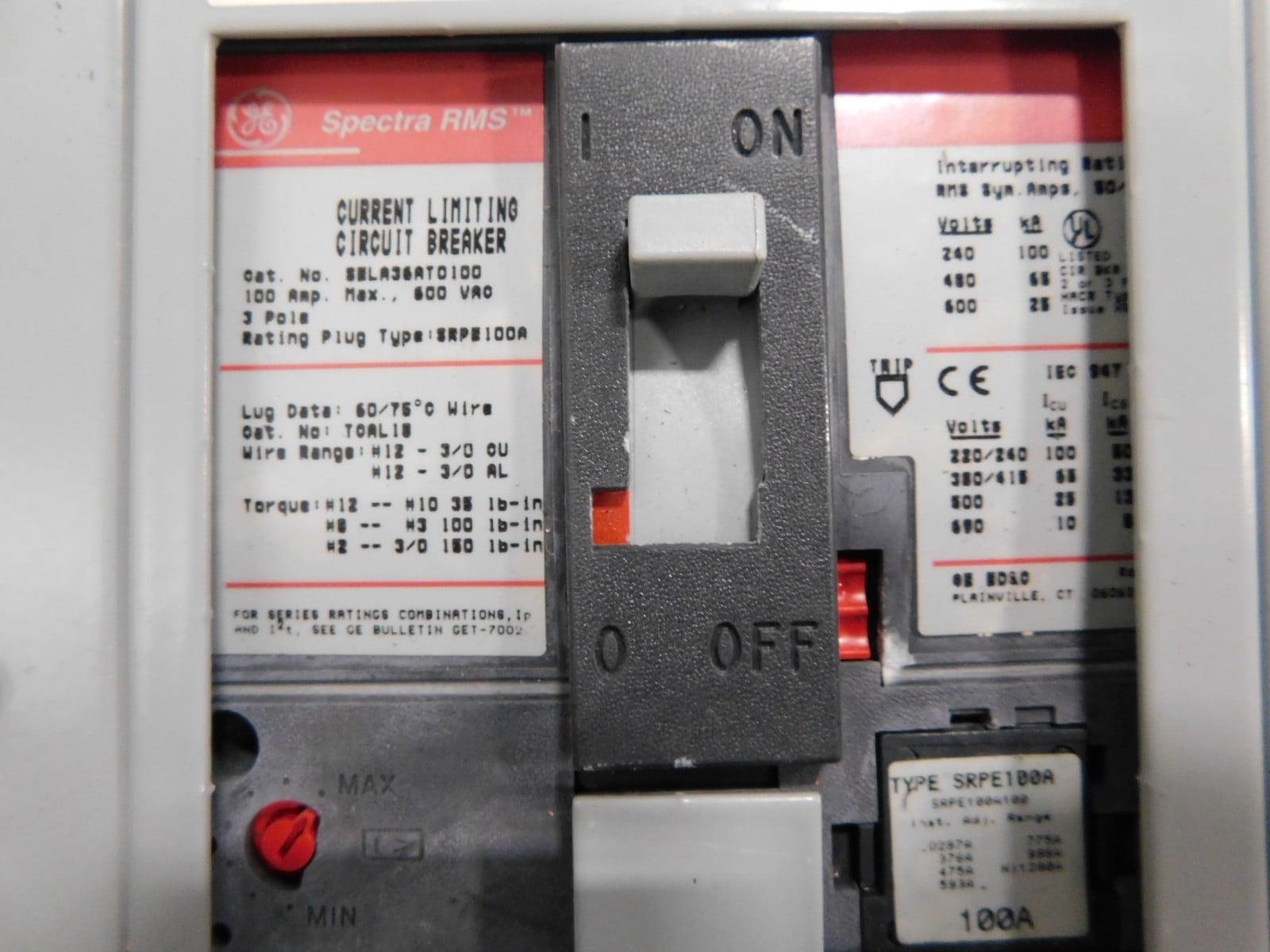 400 Amp. General Electric, Spectra Series, panelboard, 4 W, 480Y/277 Volts - Image 8