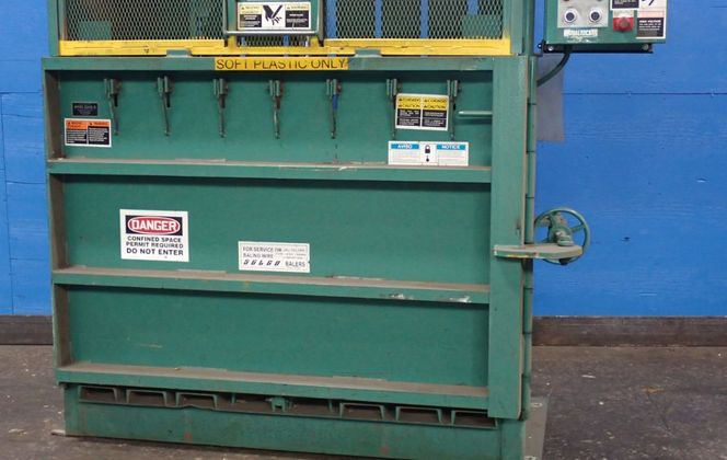 30" x 60" Selco #V5-HD, Hydraulic Vertical Baler, 10 HP, 208/230/460 V., 3 Ph. - Image 3