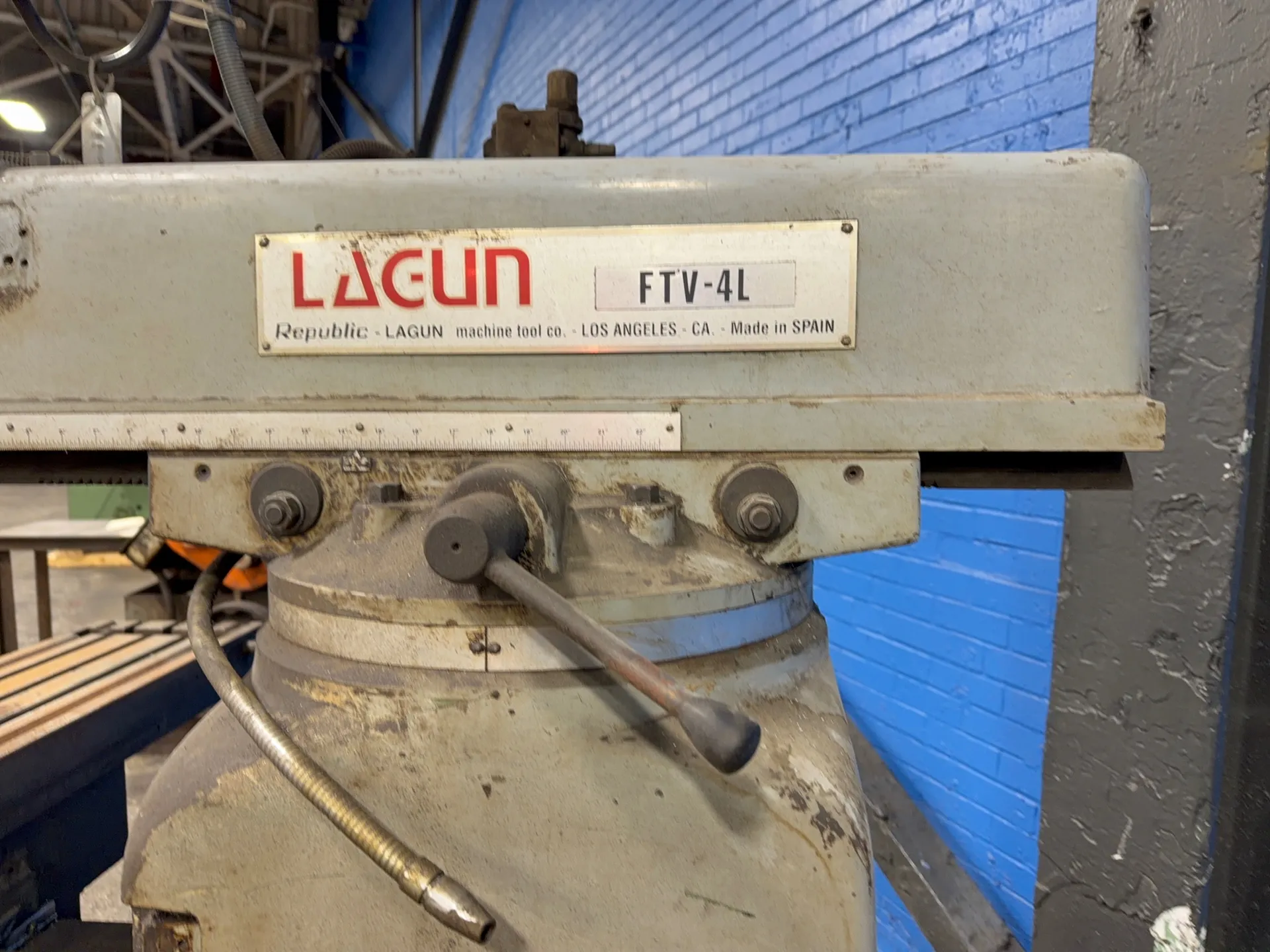 Lagun #FTV-4L, Vertical Mill, 11" x 58" Table, 3 KW, Made In Spain - Image 6