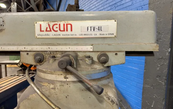 Lagun #FTV-4L, Vertical Mill, 11" x 58" Table, 3 KW, Made In Spain - Image 9