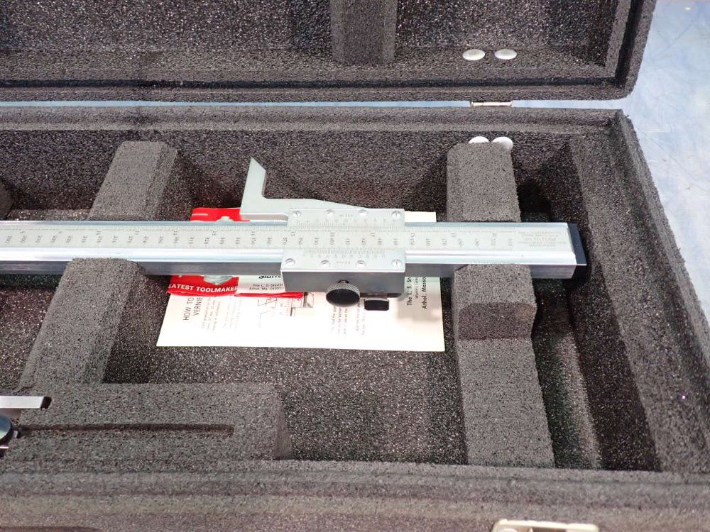 Starrett #254E & M, Vernier Height Gauge, 20" / 510mm, With Case - Image 3