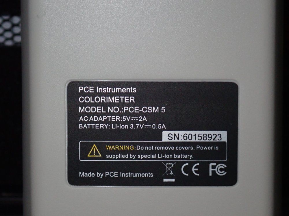 PCE Instruments #PCE-CSM5, Colorimeter, With Manual, Charger, CD Drive, NEW (2 available) - Image 4