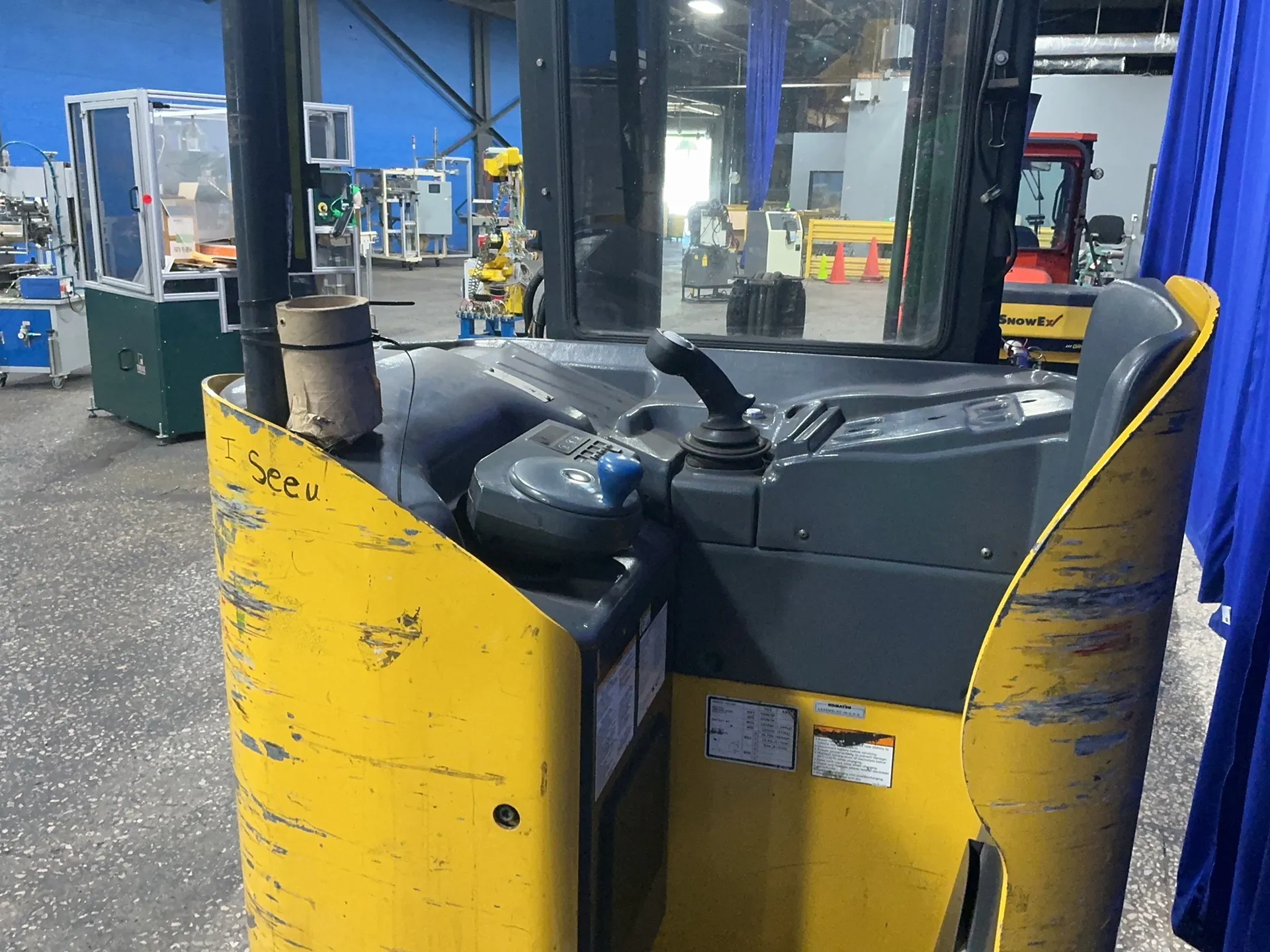 4,500 lb. Komatsu #FR23K-3, Electric Stand-Up Forklift, 36 V., 210" Max Height, 921 Hours - Image 6