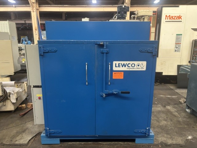 Lewco #NS-EC04L, 4-drum electric batch oven, 125&deg;-500&deg;F, 18 KW Incoloy heaters, (4) 55 gallon drum - Image 1