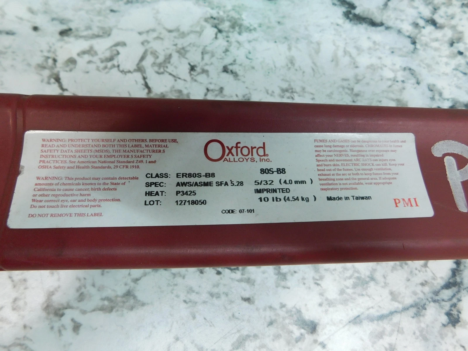 new 20# 5/32" oxford er80s-b8 welding rods / elect - Image 4