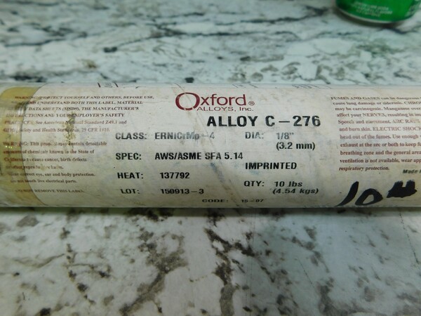 new 10# 1/8" oxford alloy c-276 ernicrmo-4 welding - Image 4