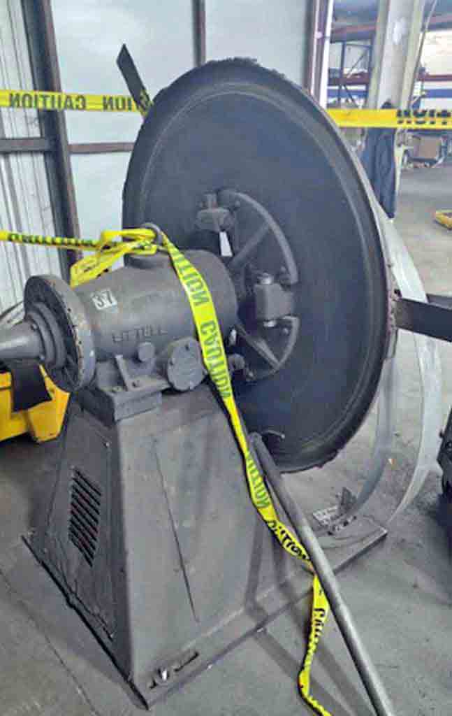 4000 lb. Littell #40-18, uncoiler, 18" width, 48" outside dimensions, 15"-20" ID, manual expansion, electric - Image 1