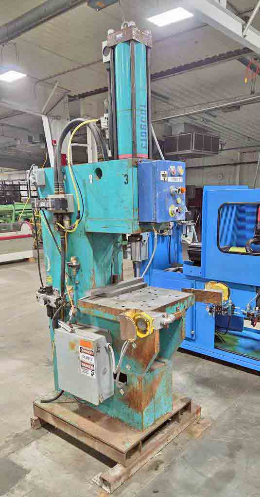 30 Ton, TOX #PG-30, C-frame hydraulic press, 2.7" stroke, 23.4" x 17.5" bed, 145 PSI max air, 2002 - Image 1