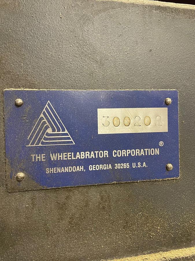 6 cu.ft. Wheelabrator #WTB-6, Tumble Blast Machine, 15 HP blast wheel, integrated dust collector - Image 3