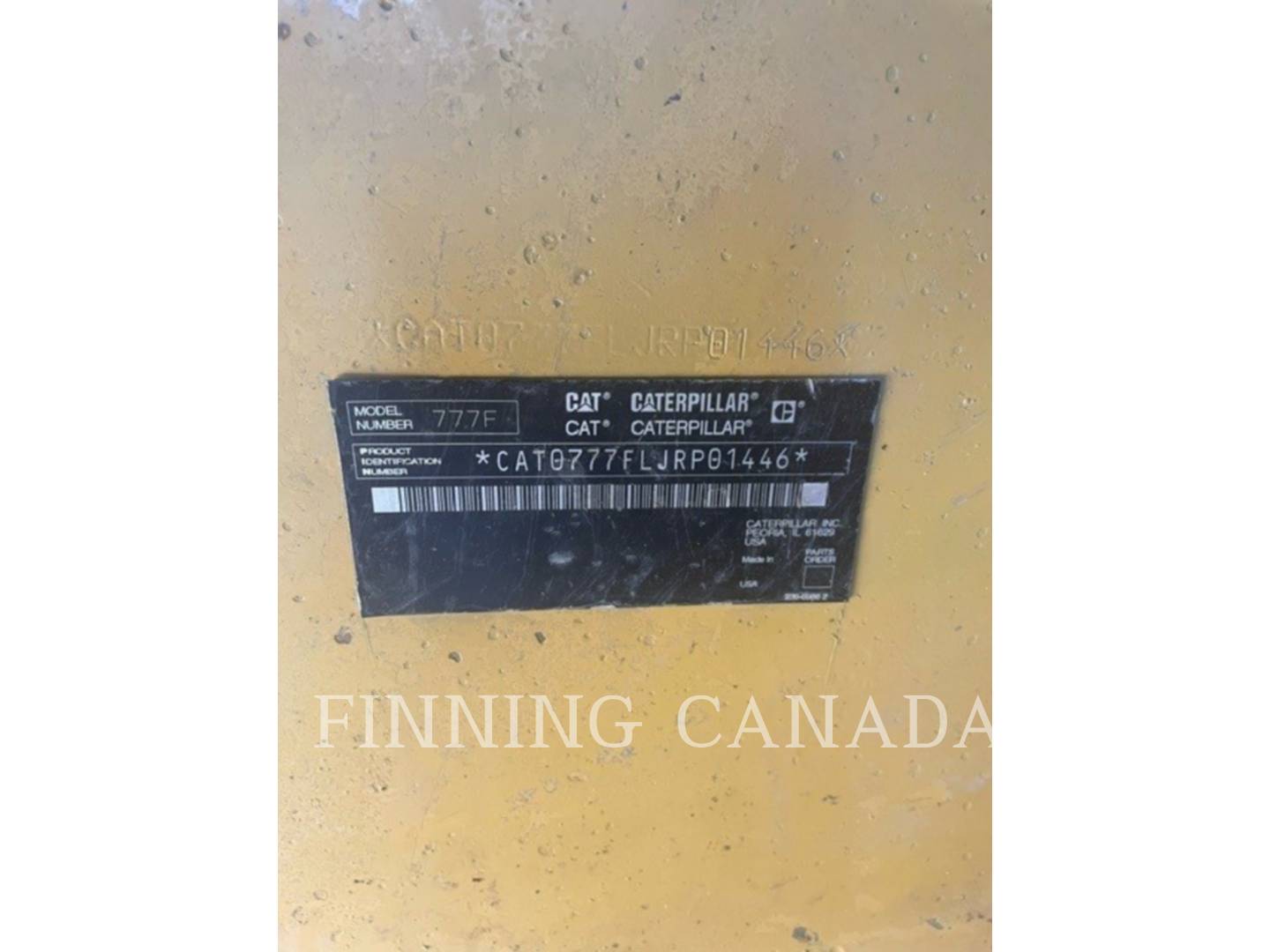 Caterpillar 777F, 33506 hours, S/N: JRP01446, 2008 - Image 5
