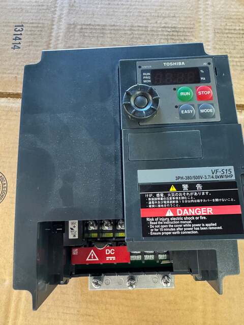 Toshiba VFS15-4037PL-W1 Variable Frequency Drive 380/500V 3-Phase Untested Surplus - Image 3