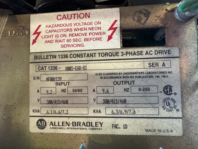 Allen-Bradley 1336-B005-EAD-S1 Allis-Chalmers Drive - Image 6