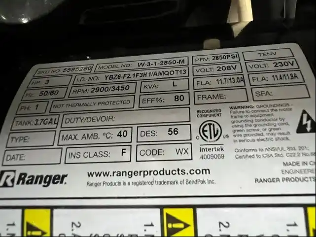 9000 lb. Bendpak #HD-9XW, 4-post automatic lift, 82" lift height, new, never installed - Image 2