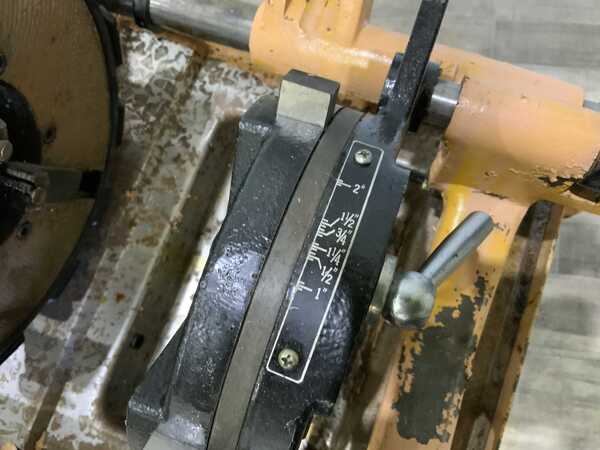 1/2" -4" Steel Dragon #6750, pipe threading, reaming attachment, cutting attachment, forward & reverse, 1995 - Image 6